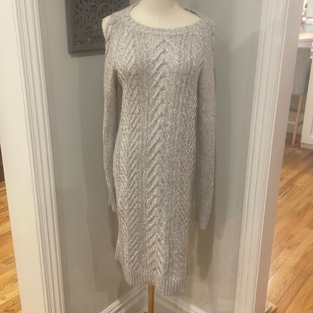 NEW The Loft Cold Shoulder Sweater Dress